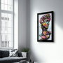 Wallity Pintura Decorativa de Vidrio Templado Multicolor 46 x 72 cm